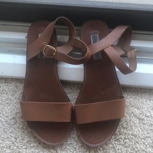 Steve Madden brown leather sandals size 7